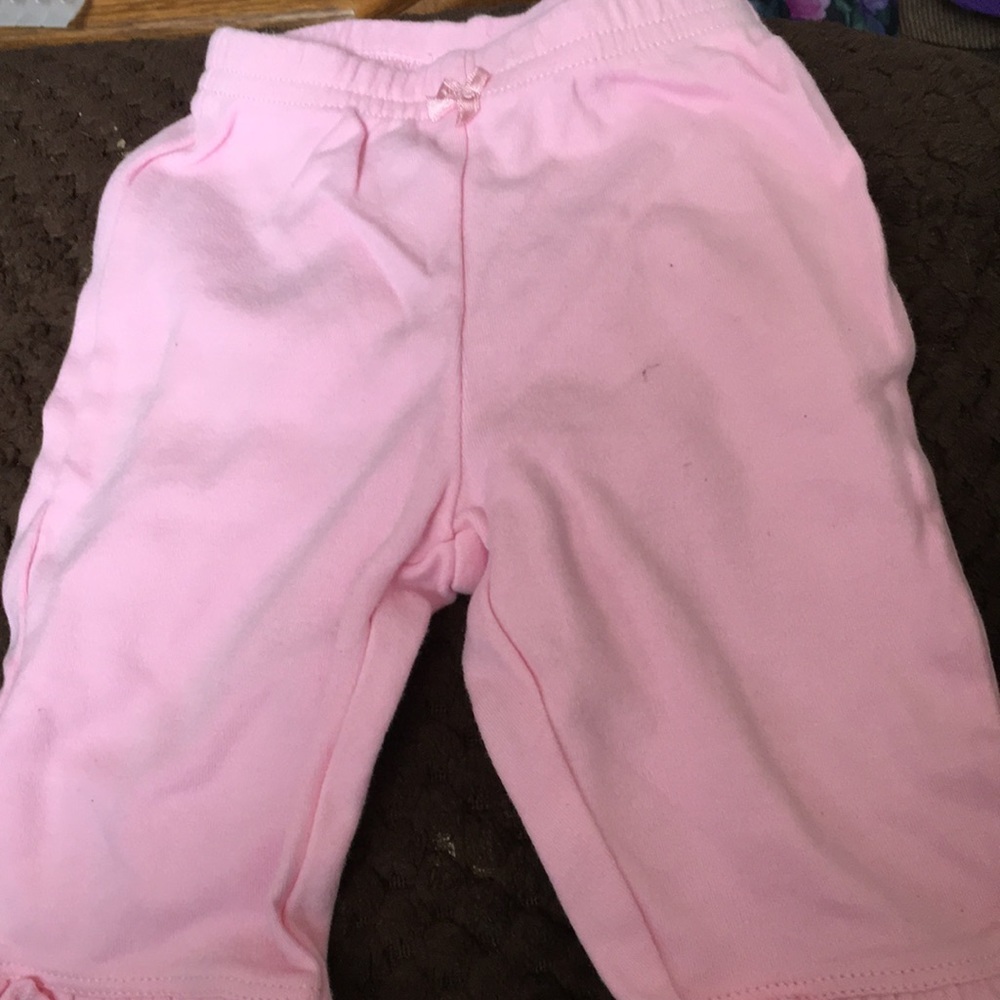 Little girls just one year slacks newborn